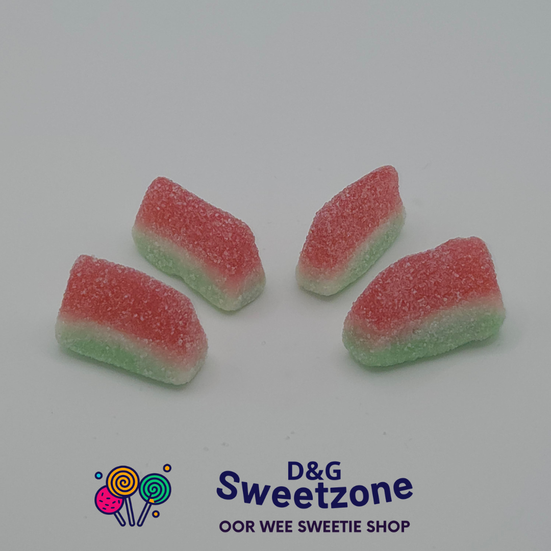 Kingsway Fizzy Watermelon Slices – watermelon flavour fizzy jelly sweets, pick n mix at D&G Sweetzone, Stirling