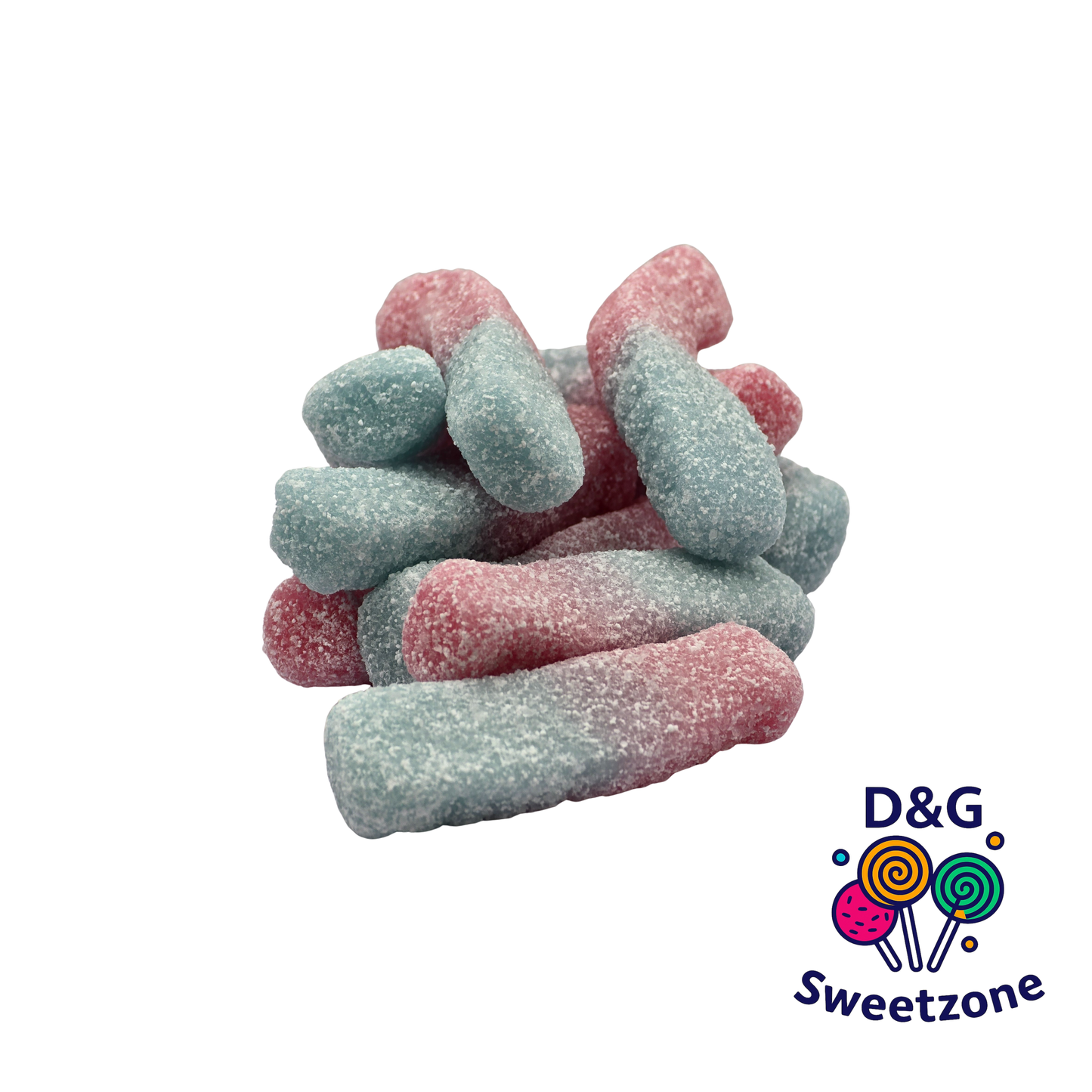 Kingsway Large Fizzy Bubblegum Bottles - fizzy jelly sweets with bubblegum flavour