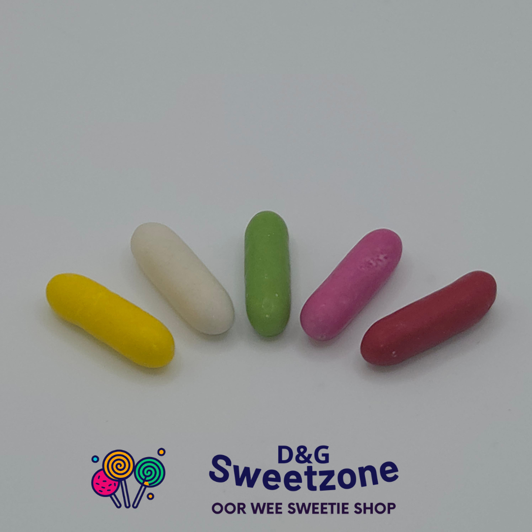 Taveners Liquorice Comfits – sugar-coated liquorice sweets, traditional British pick n mix at D&G Sweetzone, Stirling