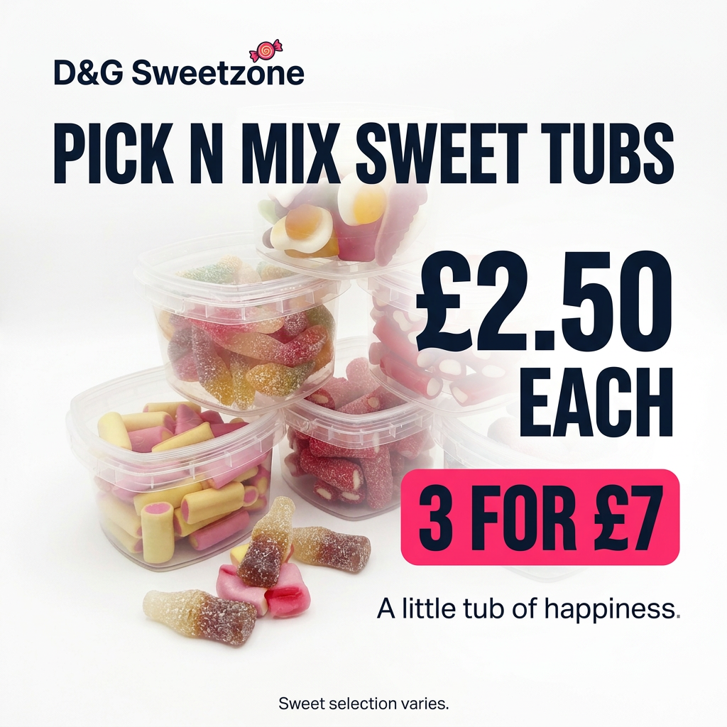 D&G Sweetzone Pick n Mix Sweet Tubs promotion