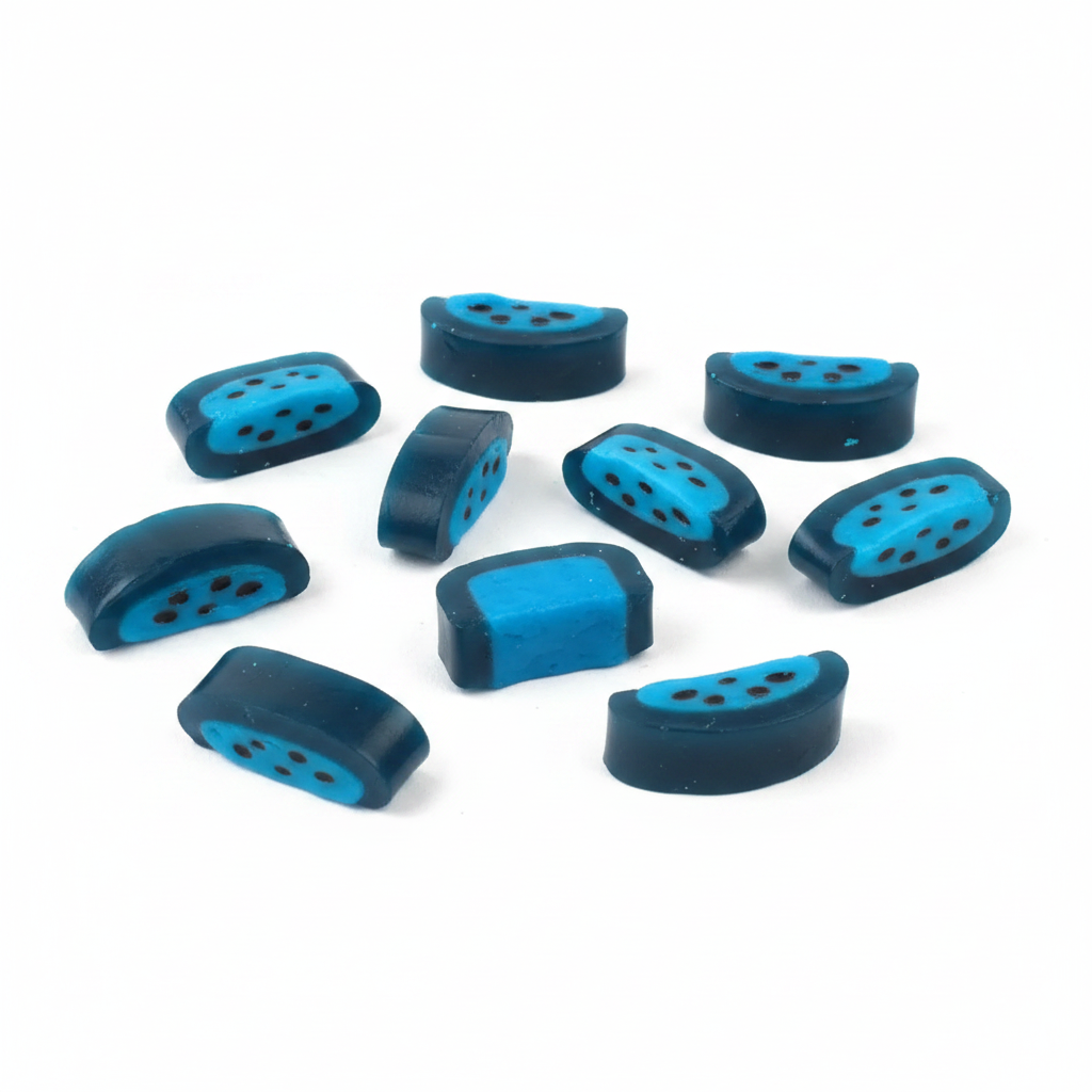 Kingsway Raspberry Liquorice Slices rearranged