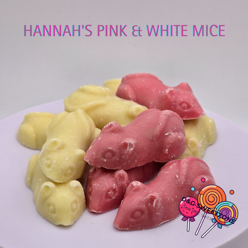Hannah's Pink & White Mice