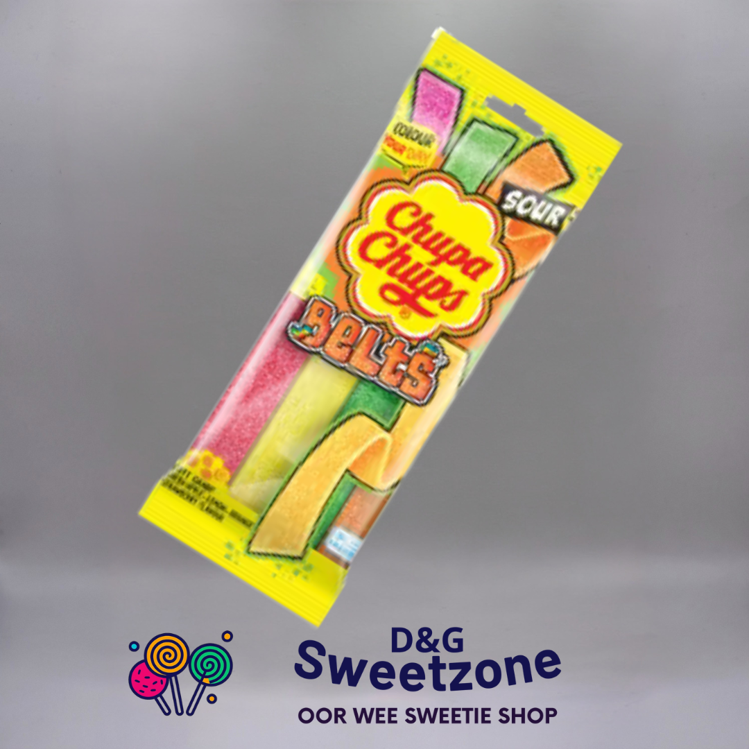 Chupa Chups Sour Mixed Belts 90g ? D&G Sweetzone Falkirk
