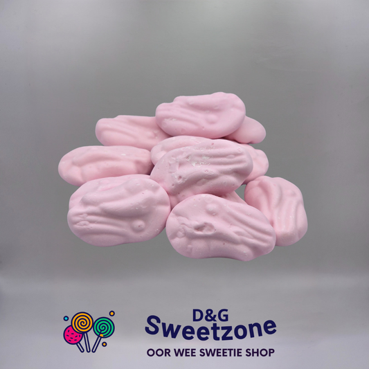 Barratt Small Foam Shrimps – soft prawn cocktail flavour foam shrimps, pick n mix at D&G Sweetzone, Stirling
