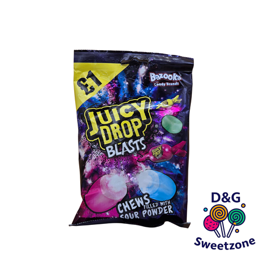 Bazooka Juicy Drop Blasts - sour chewy candy
