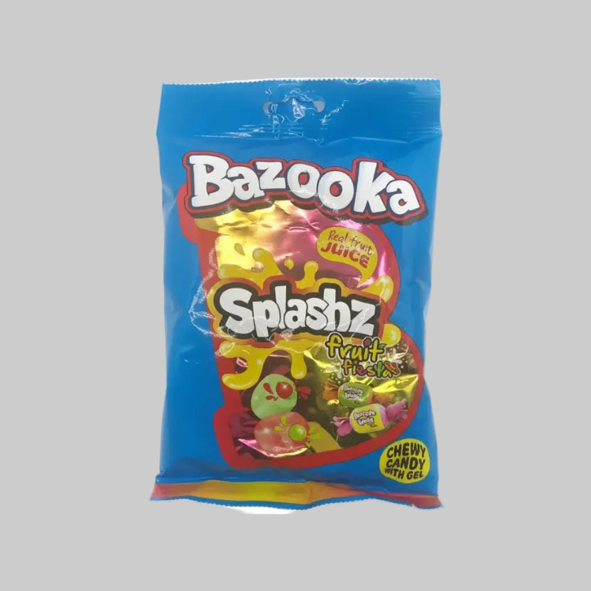 "Bazooka Splashz Fruit Fiesta 120g | D&G Sweetzone, Stirling