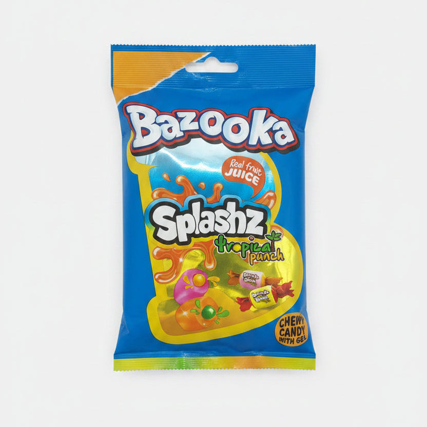 Bazooka Splashz Tropical Punch 120g | D&G Sweetzone, Stirling