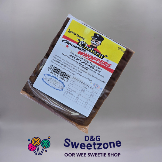 Chelsea Whoppers – classic malted milk chocolate balls, retro pick n mix at D&G Sweetzone, Stirling