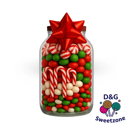 D&G Large Sweetie Jar – generously filled 4.5L jar with over 100 traditional British sweets, perfect gift for parties and celebrations