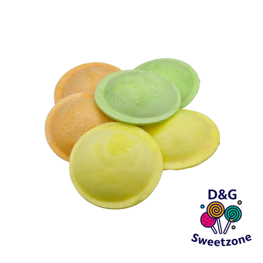 Frisia Sour Mix Flying Saucers - UFO shaped wafer sweets filled with sour sherbet
