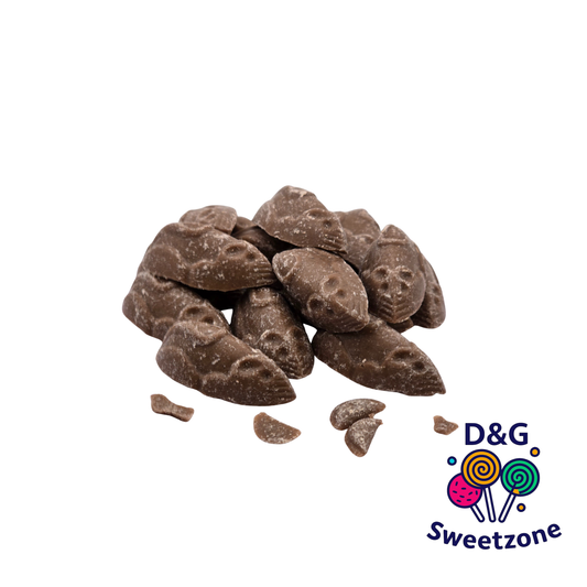 Hannah's Chocolate Mice - chocolate flavoured foam sweets shaped like mice
