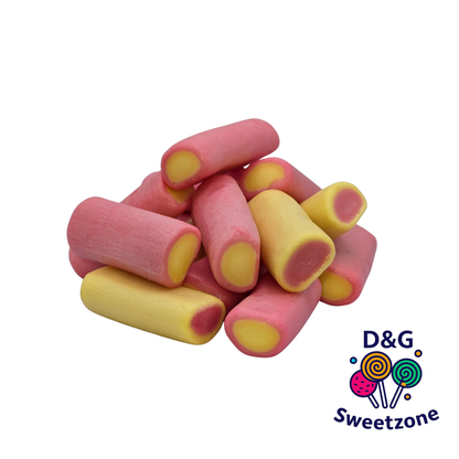 Haribo Rhubarb & Custard - soft chewy sweets with rhubarb and custard flavour
