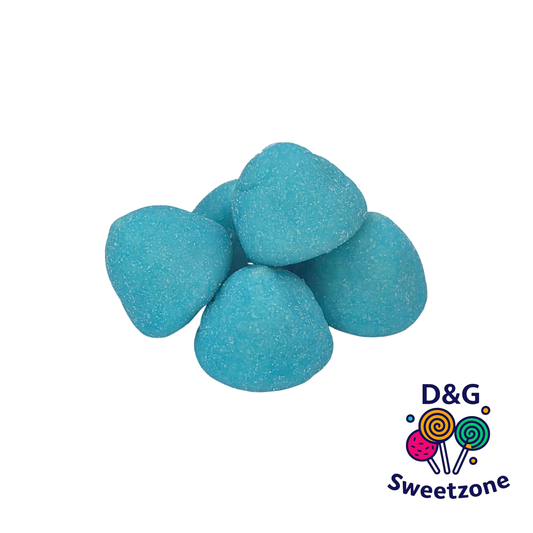 Kingsway Blue Paint Balls - blue marshmallow sweets with sugar coating and raspberry vanilla flavour
