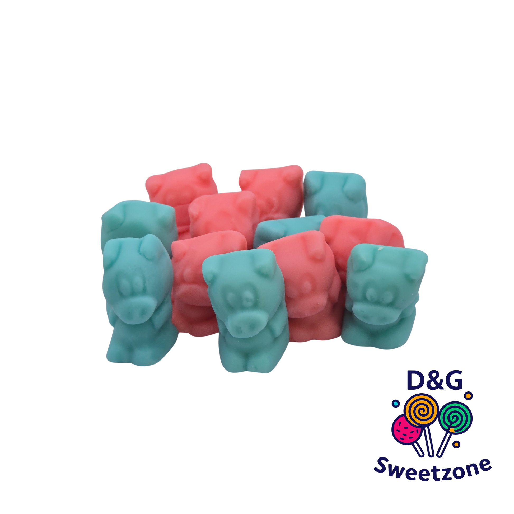 Kingsway Bubblegum Pigs - pig shaped jelly sweets with bubblegum flavour
