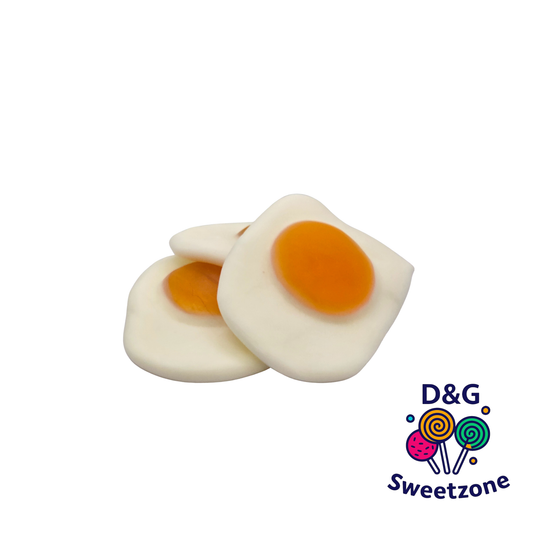 Kingsway Giant Fried Eggs - large fried egg shaped jelly sweets
