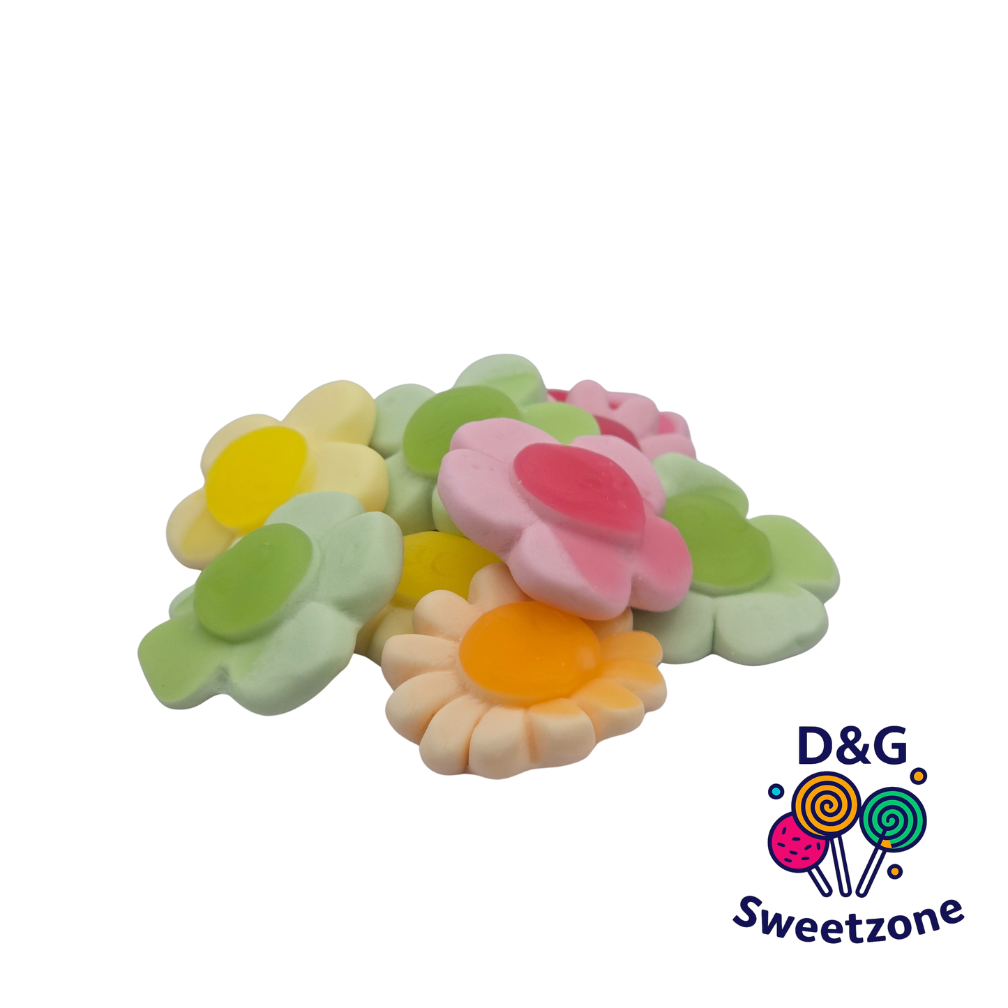 Kingsway Happy Flowers - flower shaped gummy sweets with fruity flavour
