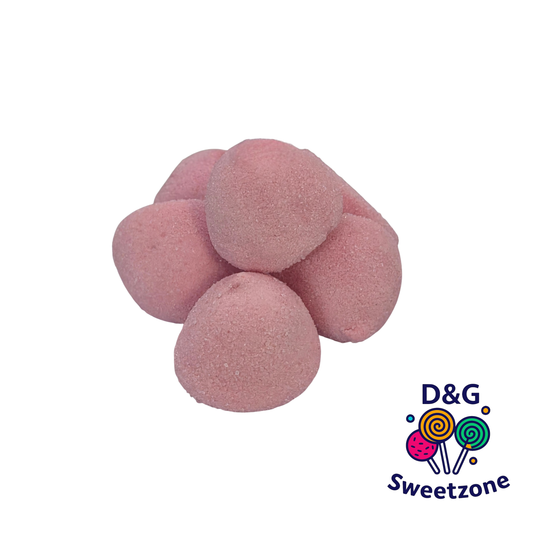 Kingsway Pink Paint Balls - pink marshmallow sweets with sugar coating and vanilla flavour
