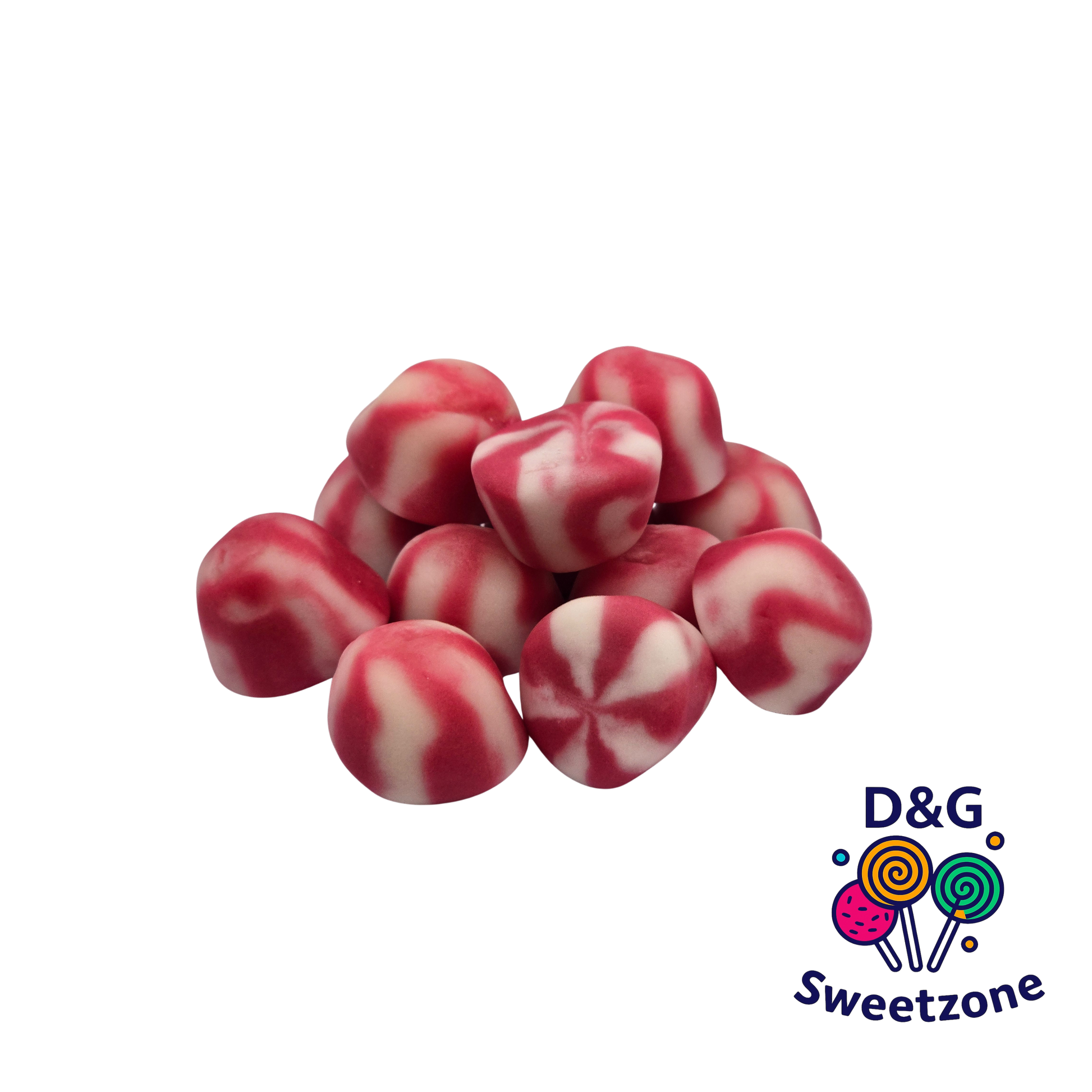 Kingsway Strawberry Twist Kisses - strawberry flavour twisted jelly sweets
