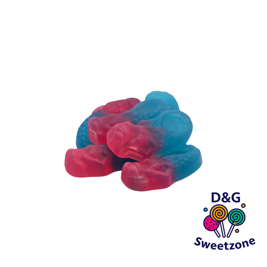 Kingsway Vegan Bubblegum Mermaids - mermaid shaped vegan jelly sweets with bubblegum flavour
