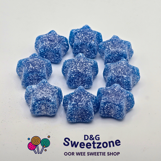 Kingsway Vegan Gummy Blue Stars | D&G Sweetzone, Stirling