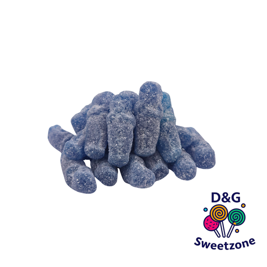 Kingsway Vegan Jelly Blue Babies - baby shaped vegan jelly sweets in blue
