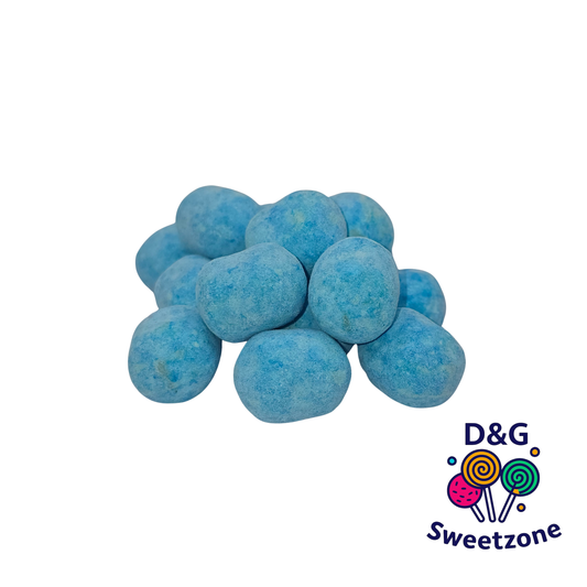 Kingsway Veggie Blue Raspberry Bon Bons - blue raspberry flavour sugar-dusted sweets
