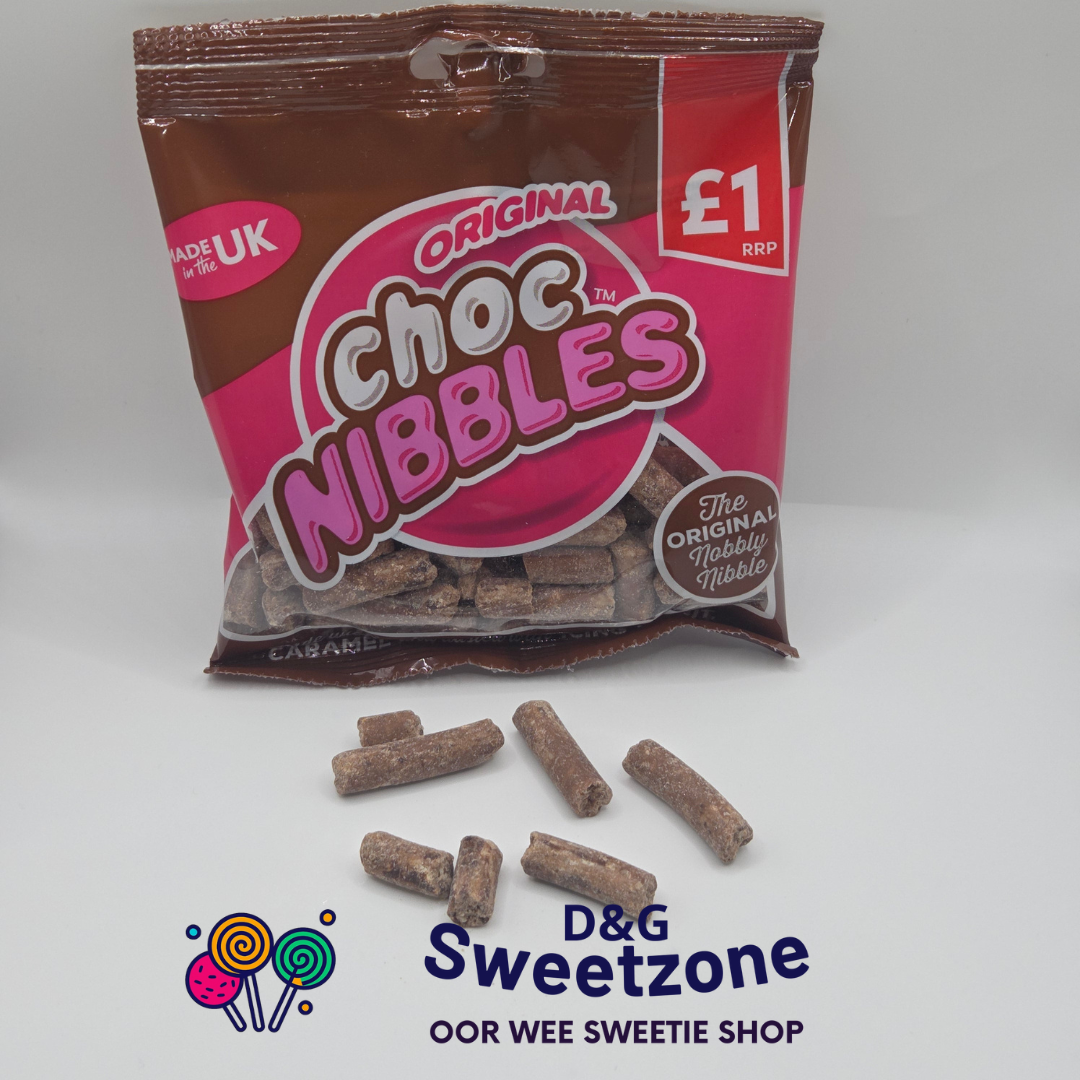 Original Choc Nibbles – bite-sized chocolate nibbles, pick n mix at D&G Sweetzone, Stirling
