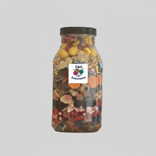 Sweetie Jar – The Big One – large gift jar filled with pick n mix sweets, at D&G Sweetzone, Stirling