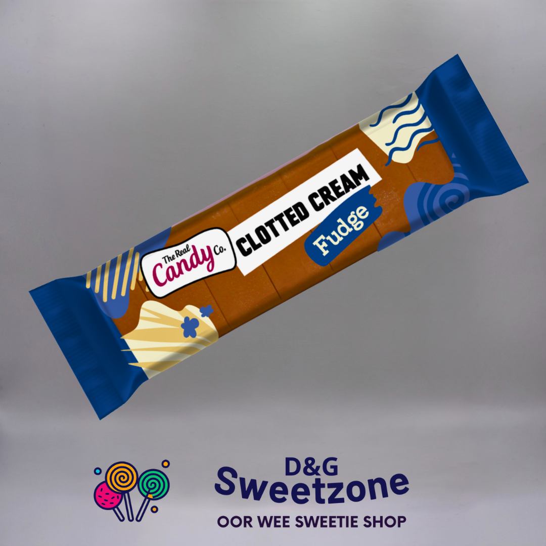 The Real Candy Co. Clotted Cream Fudge 130g – clotted cream fudge bar at D&G Sweetzone, Stirling