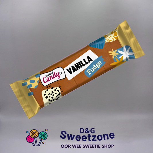 The Real Candy Co. Vanilla Fudge Bar 130g – vanilla fudge bar at D&G Sweetzone, Stirling