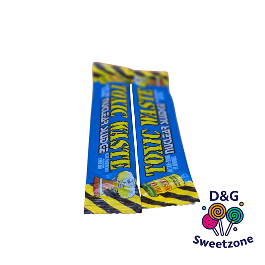 Toxic Waste Blue Raspberry Chew Bar - sour blue raspberry chew bars
