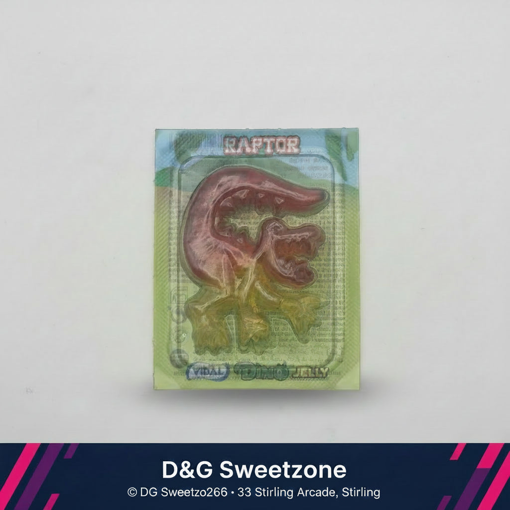 Vidal Dino Jelly 11g – dinosaur-shaped jelly sweets at D&G Sweetzone, Stirling