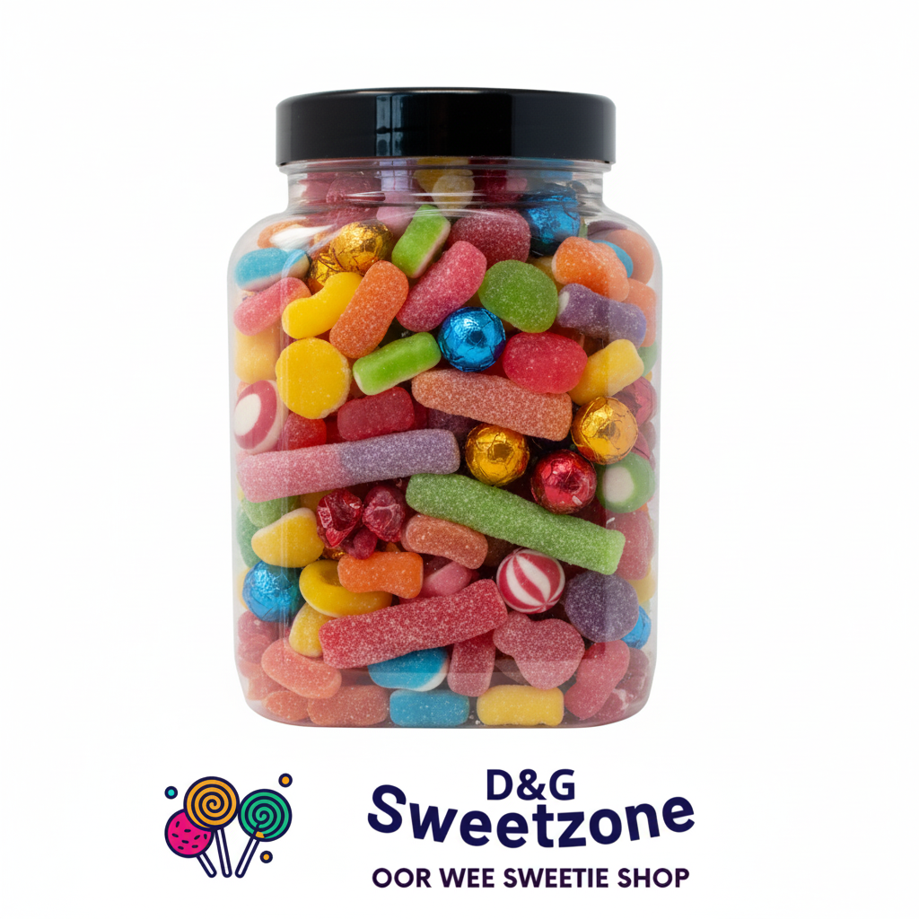D&G Medium Sweetie Jar - Year-Round Colorful Version