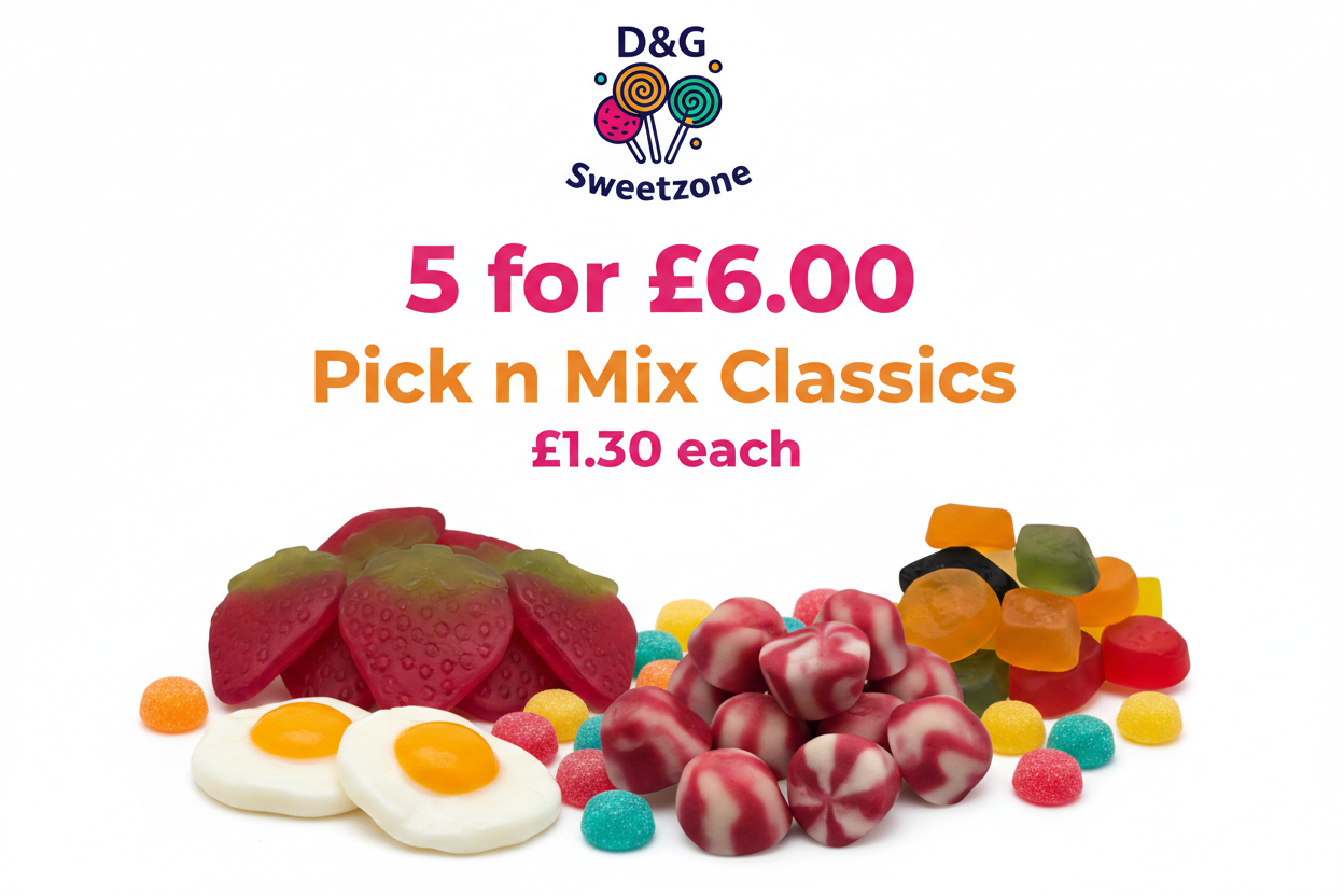 Pick n Mix Classic 5 for £6 Banner with Logo