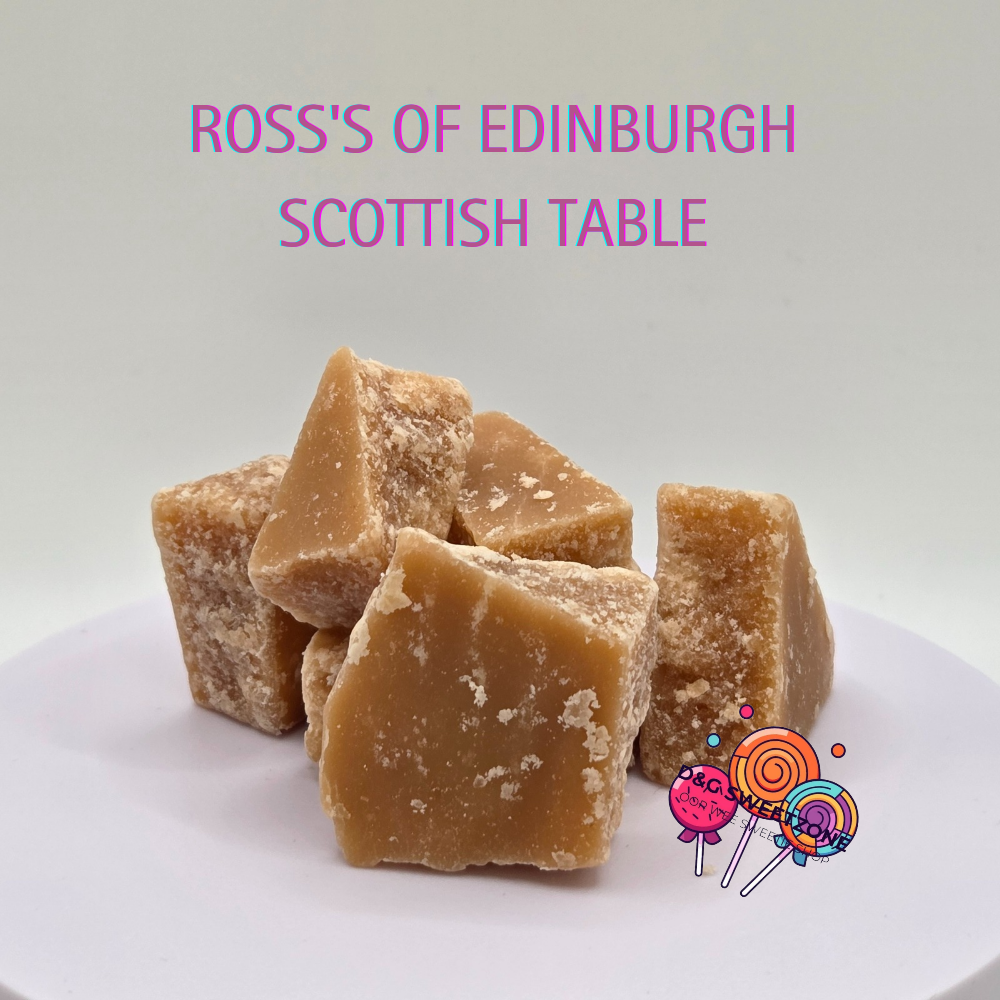 Ross's Of Edinburgh Scottish Tablet - Traditional handmade Scottish tablet with a creamy, crumbly texture
