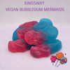 Kingsway Vegan Bubblegum Mermaids - Vegan bubblegum-flavoured gummy sweets shaped like mermaids.