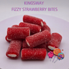 Kingsway Fizzy Strawberry Bites – Strawberry-flavoured chewy sweets with a fizzy sugar coating and creamy centre.