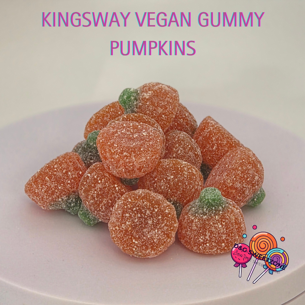 Kingsway Vegan Gummy Pumpkins - Orange flavour jelly sweets