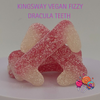 Kingsway Vegan Fizzy Dracula Teeth - Sour fruit-flavoured jelly sweets shaped like Dracula teeth.