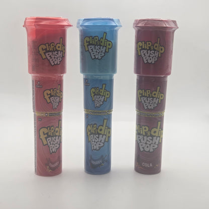 Bazooka Push Pop Flip-N-Dip 25g
