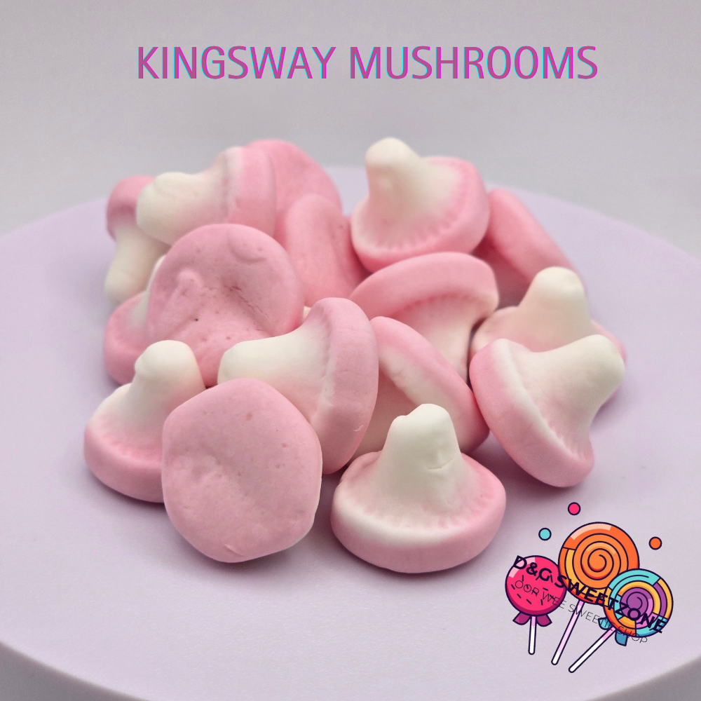 Kingsway Strawberry Mushrooms – Fluffy, fruity foam sweets full of fun!