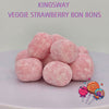 Kingsway Veggie Strawberry Bon Bons - Fruity, chewy strawberry-flavoured sweets made with vegetarian-friendly ingredients.