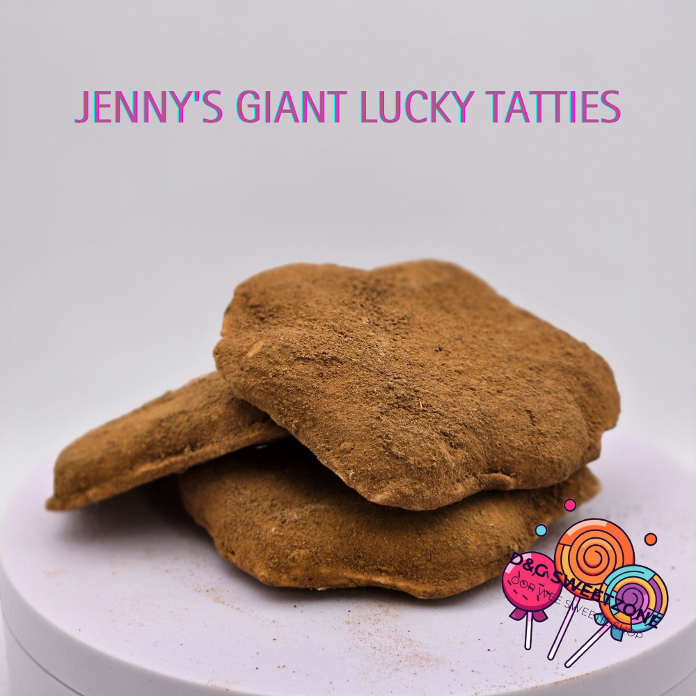 Jenny's Giant Lucky Tatties – Traditional Scottish cinnamon sweets shaped like small potatoes.