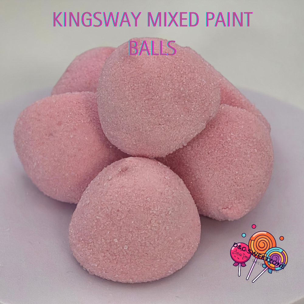 Kingsway Pink Paint Balls – Soft, Sweet Full of Strawberry-Vanilla Flavour!