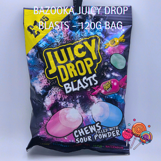Bazooka Juicy Drop Blasts - 120g Bag
