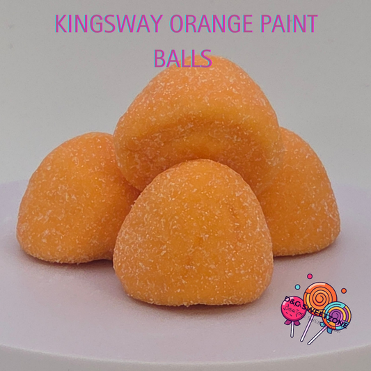 Kingsway Orange Paint Balls – Add a splash of citrus fun to your sweet selection!
