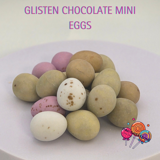 Glisten Chocolate Mini Eggs - Smooth Milk Chocolate with a Colourful Crunch