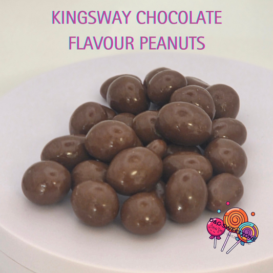 Kingsway Chocolate Flavour Peanuts - Crunchy peanuts coated in smooth chocolate flavour