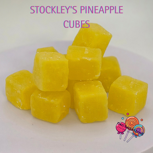 Stockley's Pineapple Cubes - Tropical Flavour with a Classic Crunch