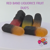 Red Band Liquorice Fruit Duos – Liquorice chunks paired with fruity flavours for a chewy, classic treat